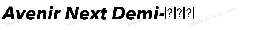 Avenir Next Demi字体转换